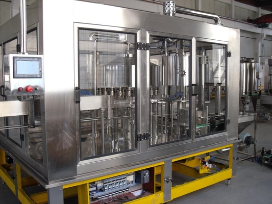 Máquina de engarrafamento pura 3 da água potável em 1 pela movimentação elétrica, controle do PLC