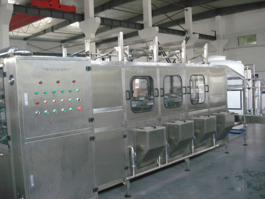Máquina de enchimento do frasco da água mineral de 5 galões, máquina de enchimento elétrica para a água imóvel 1200B/h