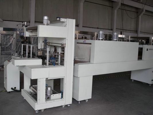 Auto máquina quente do filme de psiquiatra da máquina de embalagem para o ANIMAL DE ESTIMAÇÃO/garrafa plástica, controle do PLC