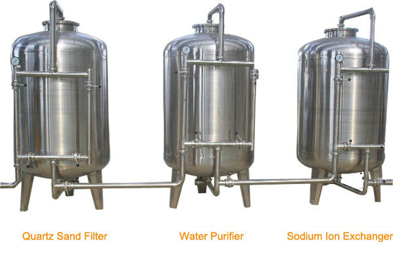 Equipamento de aço inoxidável do tratamento de água potável do RO para a linha de enchimento da água